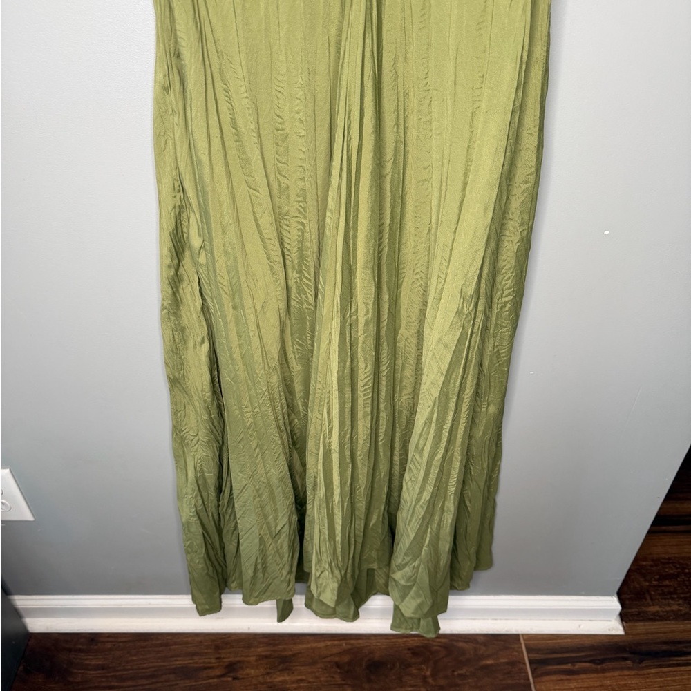 NWT Soft Surroundings Mizu Maxi Dress - Loden Green - Picture 6 of 11